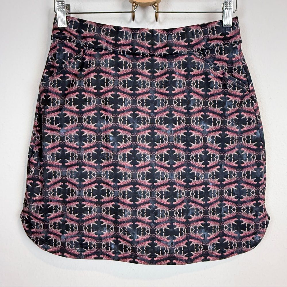 Peter Millar Pink Black Tiger Print Skort SPF50+ M